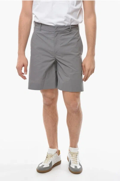 A-cold-wall* Samuel Ross Belt Loops Stretch Nylon Shorts In Gray