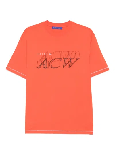 A-cold-wall* Serif T-shirt In Red