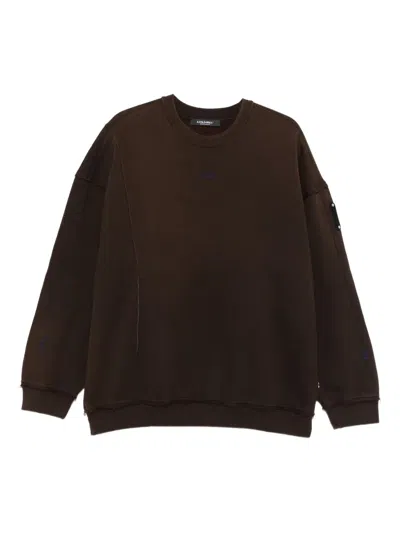 A-cold-wall* Shiraga Crew-neck Sweatshirt In Brown