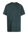 A-cold-wall* Distressed Cotton T-shirt In Green