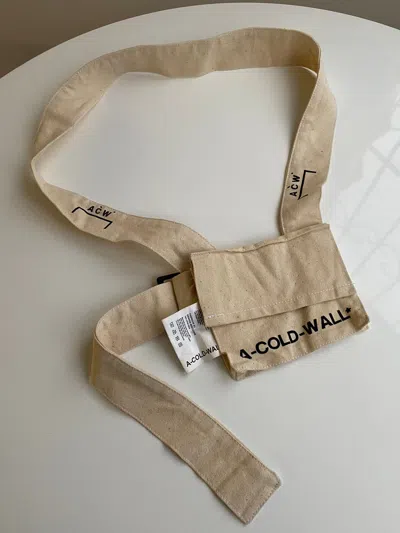 Pre-owned A-cold-wall* Shoulder Mini Bag In Beige