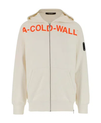 A-cold-wall* Sphere Logo-print Hoodie In White