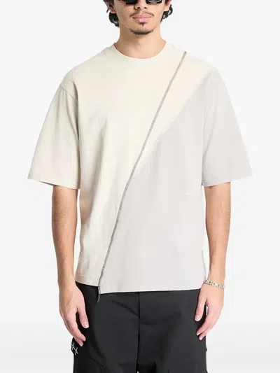 A-cold-wall* Spliced Asymmetric Colour-blocked T-shirt