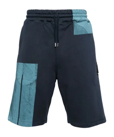 A-COLD-WALL* STRAND COLOUR-BLOCK COTTON TRACK SHORTS