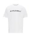 A-cold-wall* T-shirt With Round Neck And Short Sleeves In White