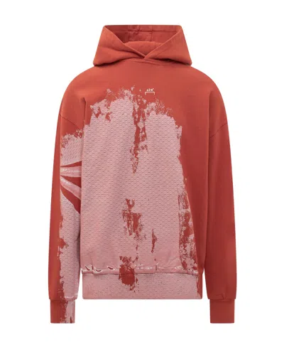 A-cold-wall* Tie-dye Effect Hooded Sweatshirt In Red
