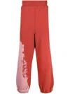 A-cold-wall* Red Brushstroke Sweatpants In Red