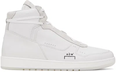 A-cold-wall* White Luol Hi Top Sneakers In Optic White