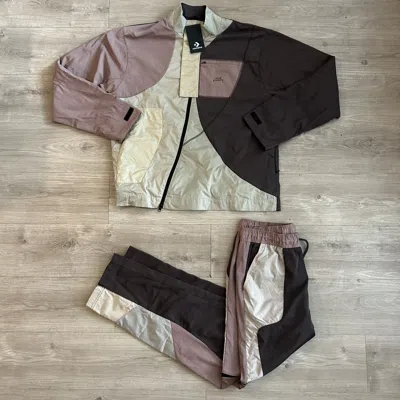 Pre-owned A Cold Wall X Converse A Cold Wall Acw Asymmetrical Track Suit Jacket Trackers In Multi