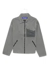 A-cold-wall* Zip-fastening Panelled Jacket In Gray