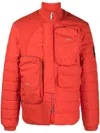 A-cold-wall* Zip-pocket Padded Jacket In 橘色