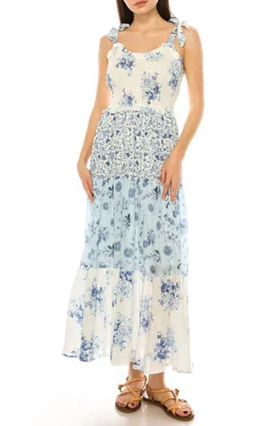 A Collective Story Mixed Floral Print Sundress In Neutral