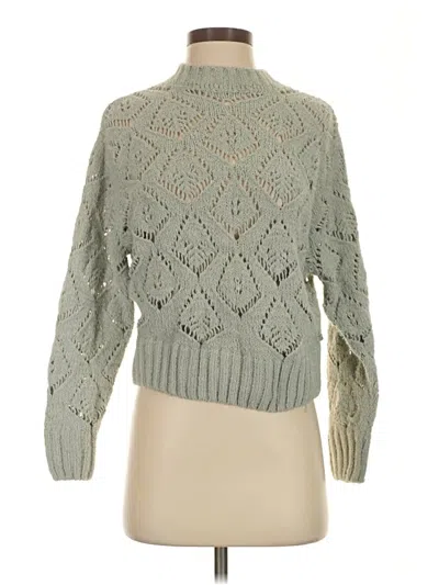 Pre-owned A Collective Story Turtleneck Sweater In Green