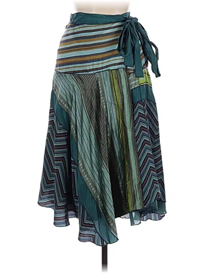 Pre-owned A Common Thread Casual Skirt In Blue