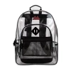 A D Sutton Summit Ridge Delux Clear Backpack With Mesh In Black