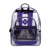 A D Sutton Summit Ridge Delux Clear Backpack With Mesh In Purple