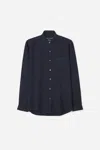 A Days March Abu Linen Shirt In Blue