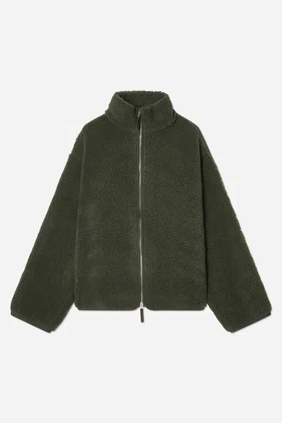 A Days March Addams Pile Fleece Jacket In Green