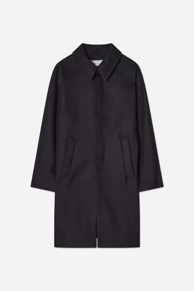 A Days March Agent Wool Overcoat In Black