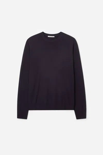 A Days March Alagon Merino Crewneck In Black