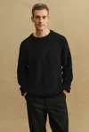 A Days March Alan Chunky Raglan Sweater In Black