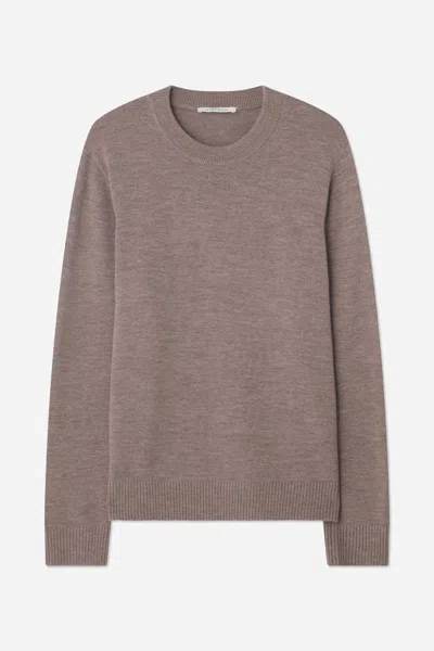 A Days March Alberta Merino Crewneck Sweater In Brown