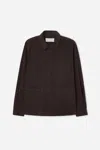 A Days March Algot Cotton Lyocell Overshirt In Black