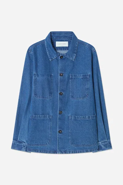 A Days March Algot Denim Overshirt In Blue
