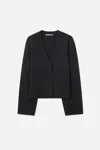 A Days March Amber Lambswool Cardigan In Black