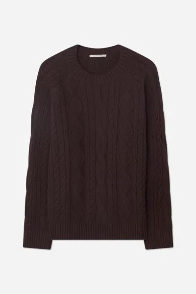 A Days March Atlas Aran Knit Sweater In Brown