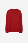 A Days March Brodick Lambswool Sweater In Red