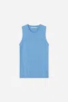 A Days March Charlotte Knitted Tank Top In Blue