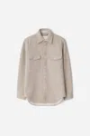 A Days March Chester Wool Overshirt In Neutral