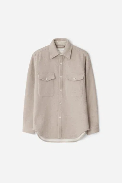 A Days March Chester Wool Overshirt In Neutral