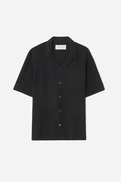 A Days March Clapton Structured Cotton Shirt In Black