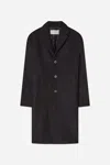 A Days March Dornie Wool Coat In Black