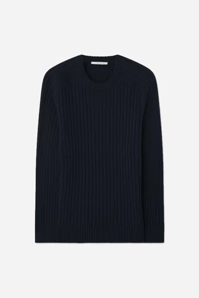 A Days March Elmer Cotton Knit Sweater In Blue