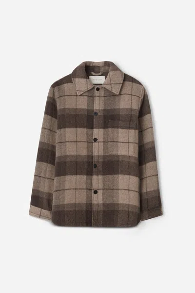 A Days March Epernay Checked Wool Jacket In Brown