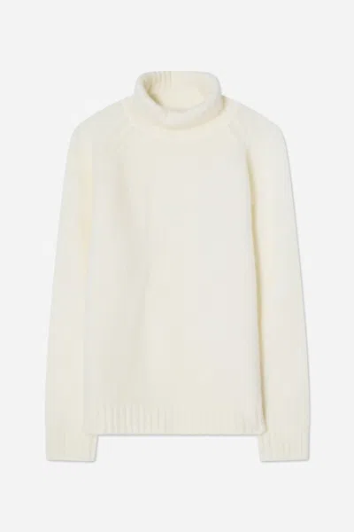A Days March Francis Mohair Roll Neck In White