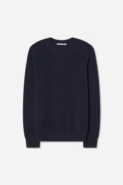 A Days March Gevora Ribbed Cotton Merino Sweater In Blue