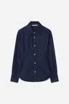 A Days March Hay Waisted Denim Shirt In Blue