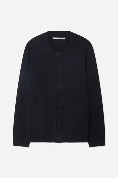 A Days March Holt Milano Knit Cotton Cardigan In Black