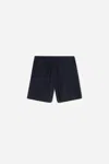 A Days March Ipu Terry Drawstring Shorts In Blue