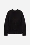 A Days March Jarrow Mohair Cardigan In Black