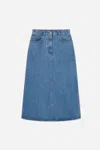 A Days March Joanna Denim Skirt In Blue
