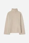 A Days March Jules Boiled Merino Rollerneck In Neutral
