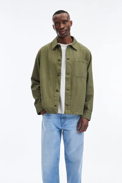 A Days March Kyle Twill Overshirt In Green