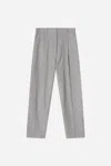 A Days March Lea Barrel Wool Trousers In Gray