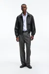 A Days March Leather Flight Jacket – Deadwood For A Day's March In Black