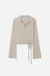 A Days March Lemarr Merino Wrap Top In Neutral